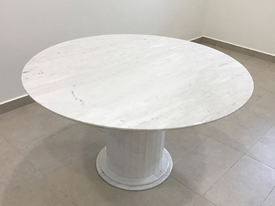 marblelous projec references - marble round dining table