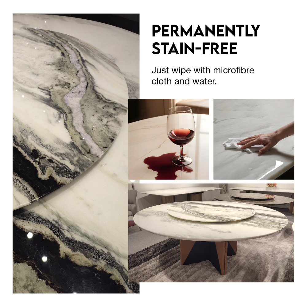 marblelous marble dining table malaysia - round marble dining table 2