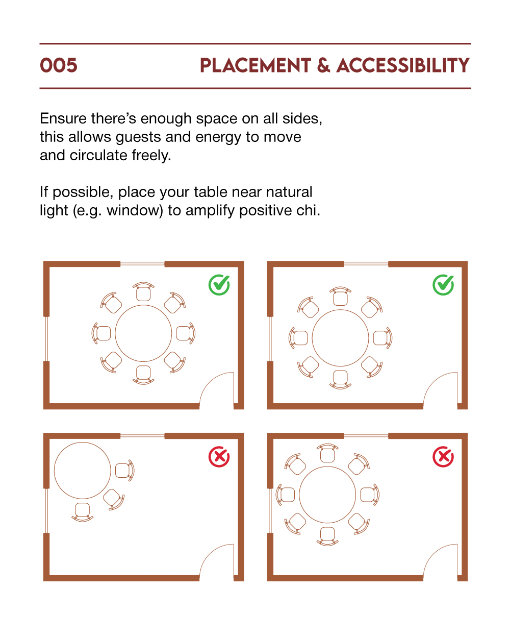 Marblelous customise Marble Dining Tables - Feng Shui Tips | 風水 - Placement & Accessibility